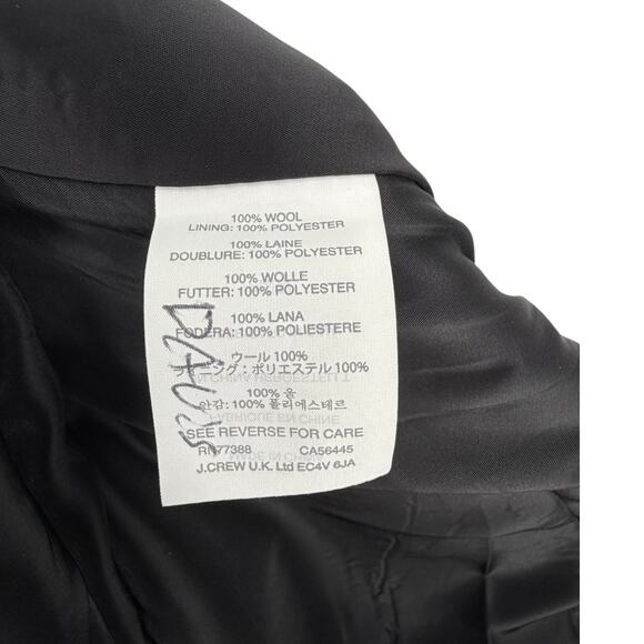 J Crew No. 2 Pencil skirt Wool Luxury Basic Staple Women's Black - Picture 6 of 8